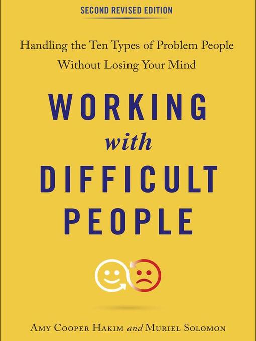 Title details for Working with Difficult People, Second Revised Edition by Amy Cooper Hakim - Wait list